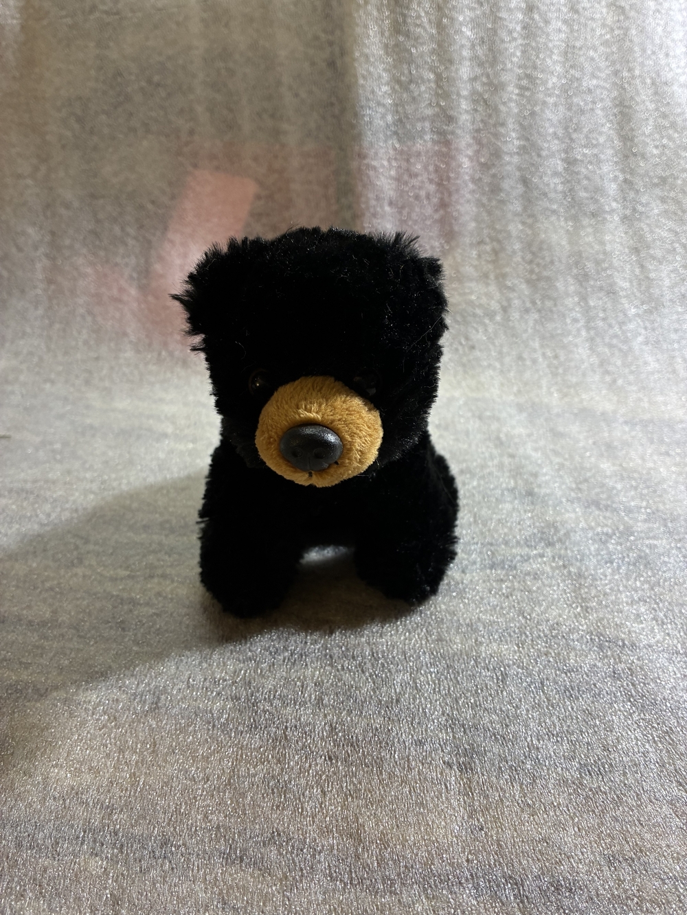 Plush Black Bear Stuffed Animal - Soft Cuddly Toy